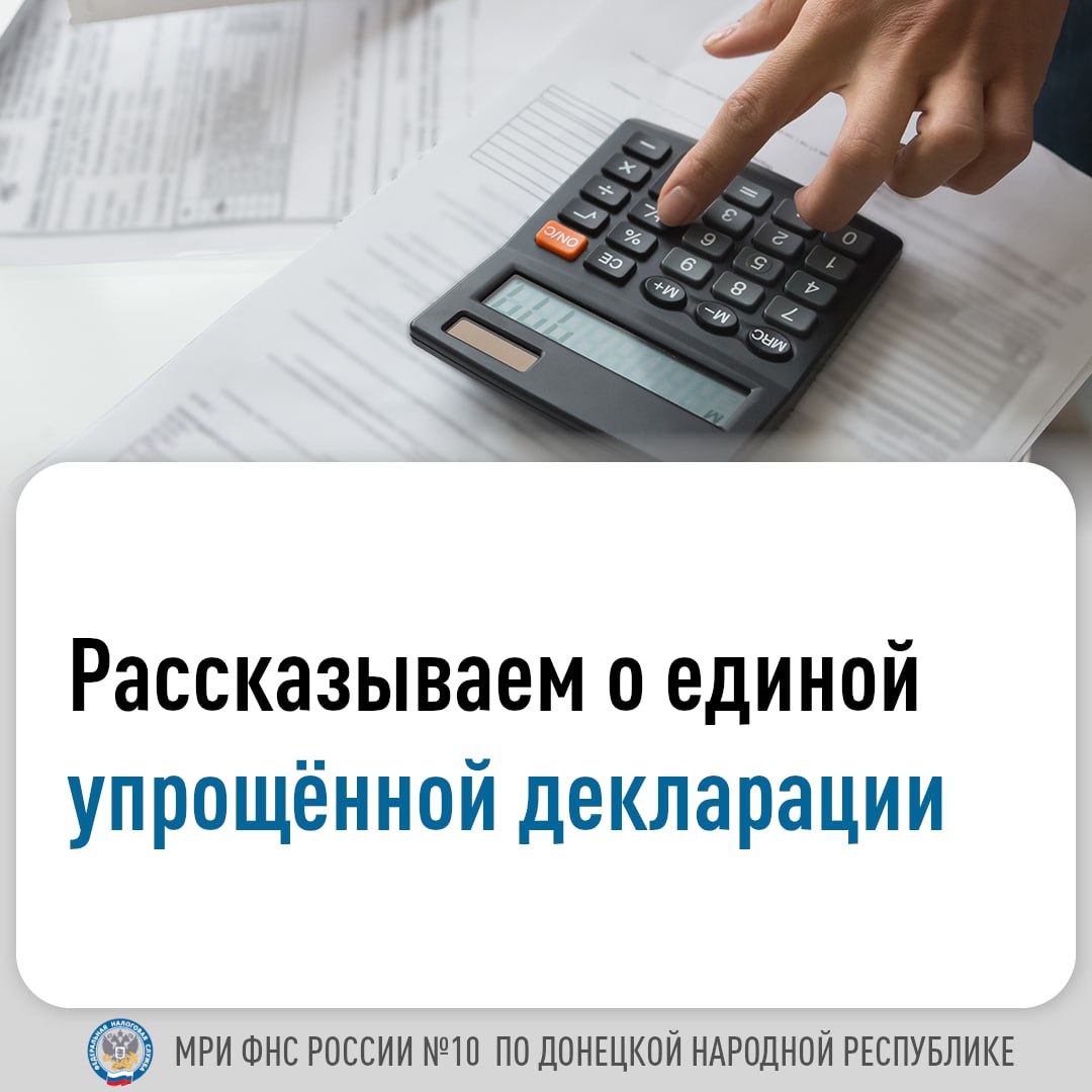Единая упрощенная налоговая декларация (ЕУД).